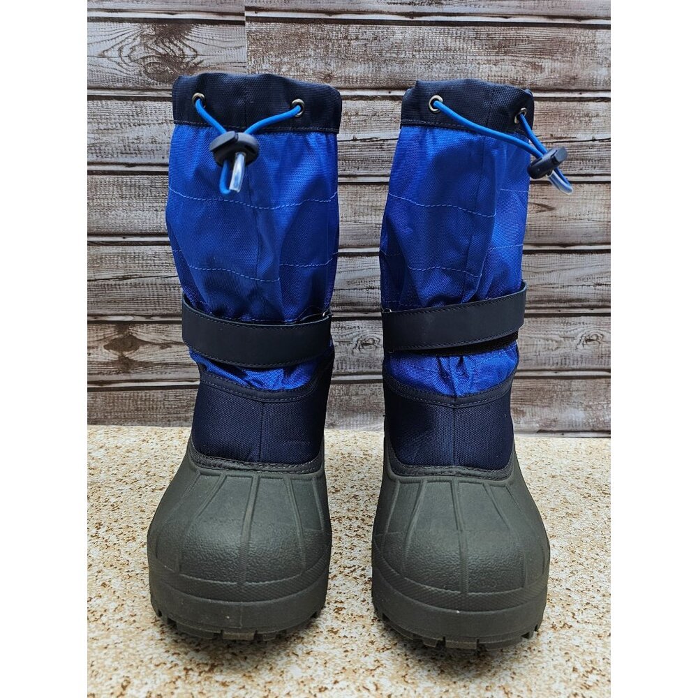 Columbia Powderbug Plus Blue Big Kid's Snow Boots Size 7 - Picture 6 of 10